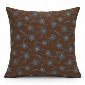 1 Pcs Floral Embroidered Cushion Cover Square Throw Pillow Case Sofa Home